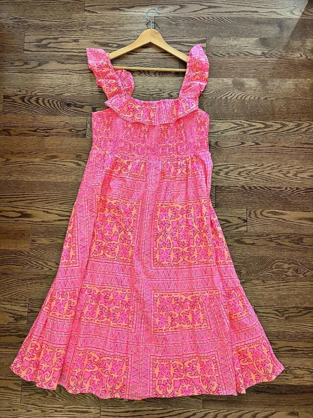Vineyard Vines NWT Abstract Pink Tunic Size XL
